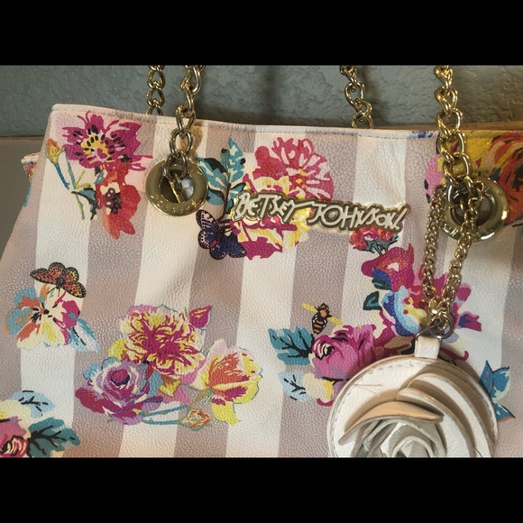 Betsey Johnson Floral Satchel - Picture 2 of 6